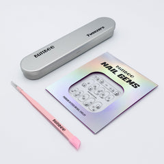 Nail Gems - Metallic Muse & Tweezers - Bundle